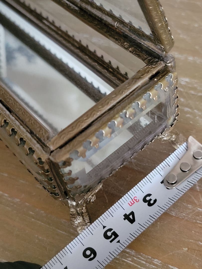 み*茂様 フランスアンティーク　ジュエリーボックス　ガラス小物入れ