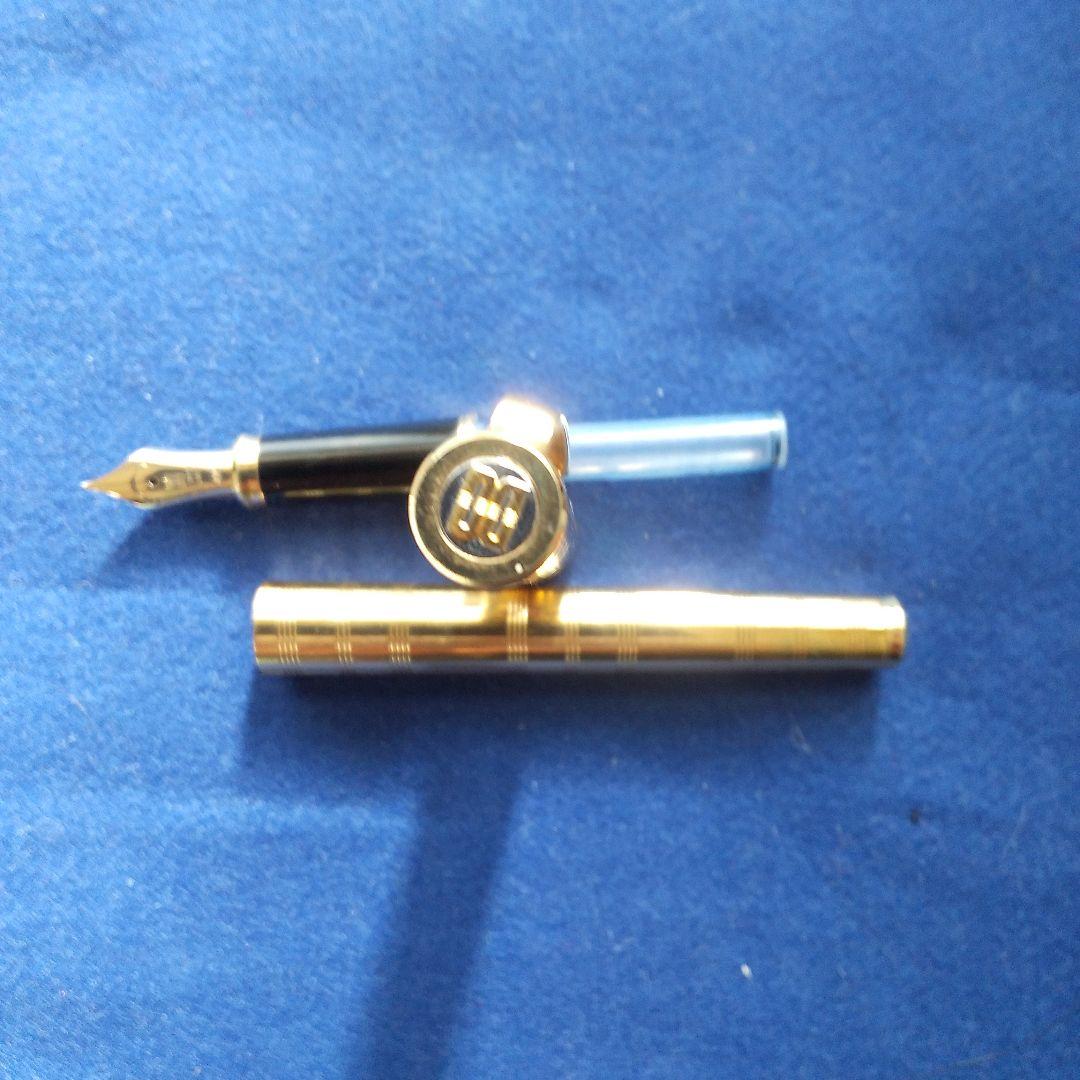 ゴールド ストライプ 万年筆
