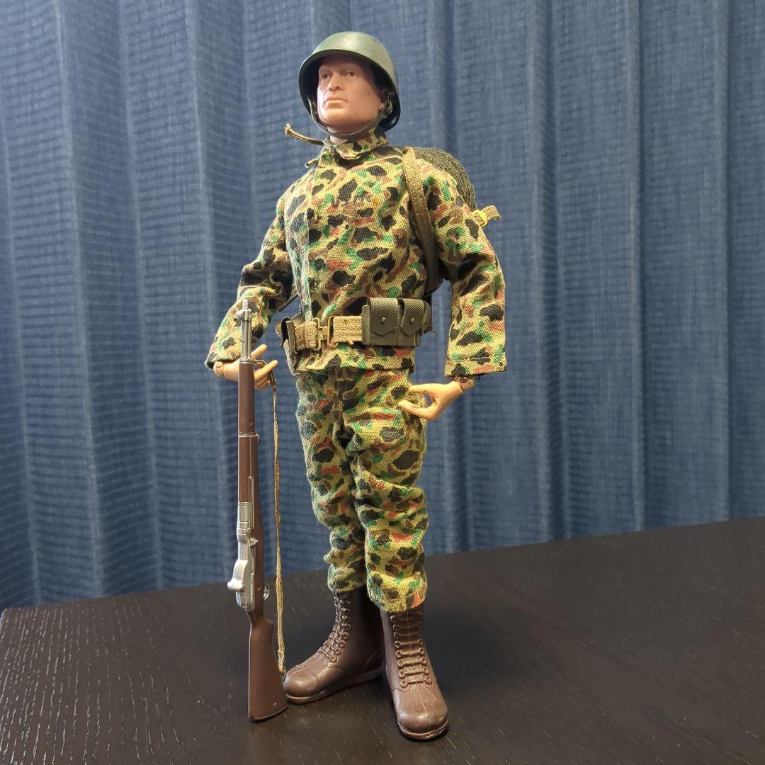 60年代　ハスブロ　GIジョー　カモフラージュ　　海兵隊　装備セット