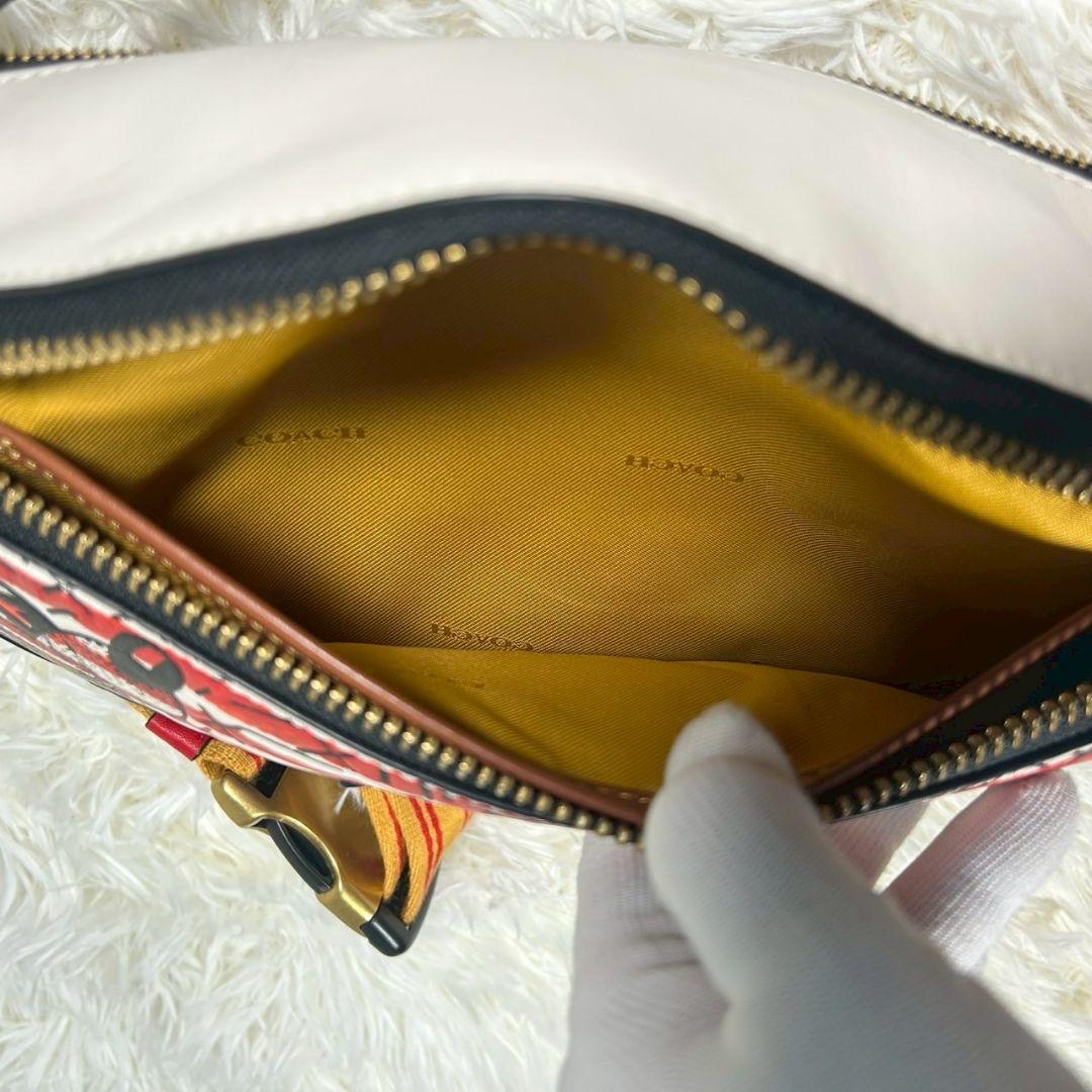 限定品/未使用級✨コーチ ディズニー ミッキー ボディバッグ 斜め掛け ボーダー