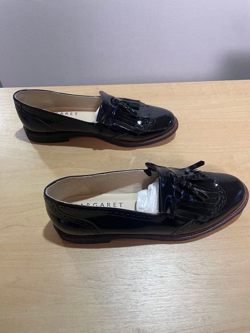 MARGARET HOWELL idea ブラックローファー 23cm