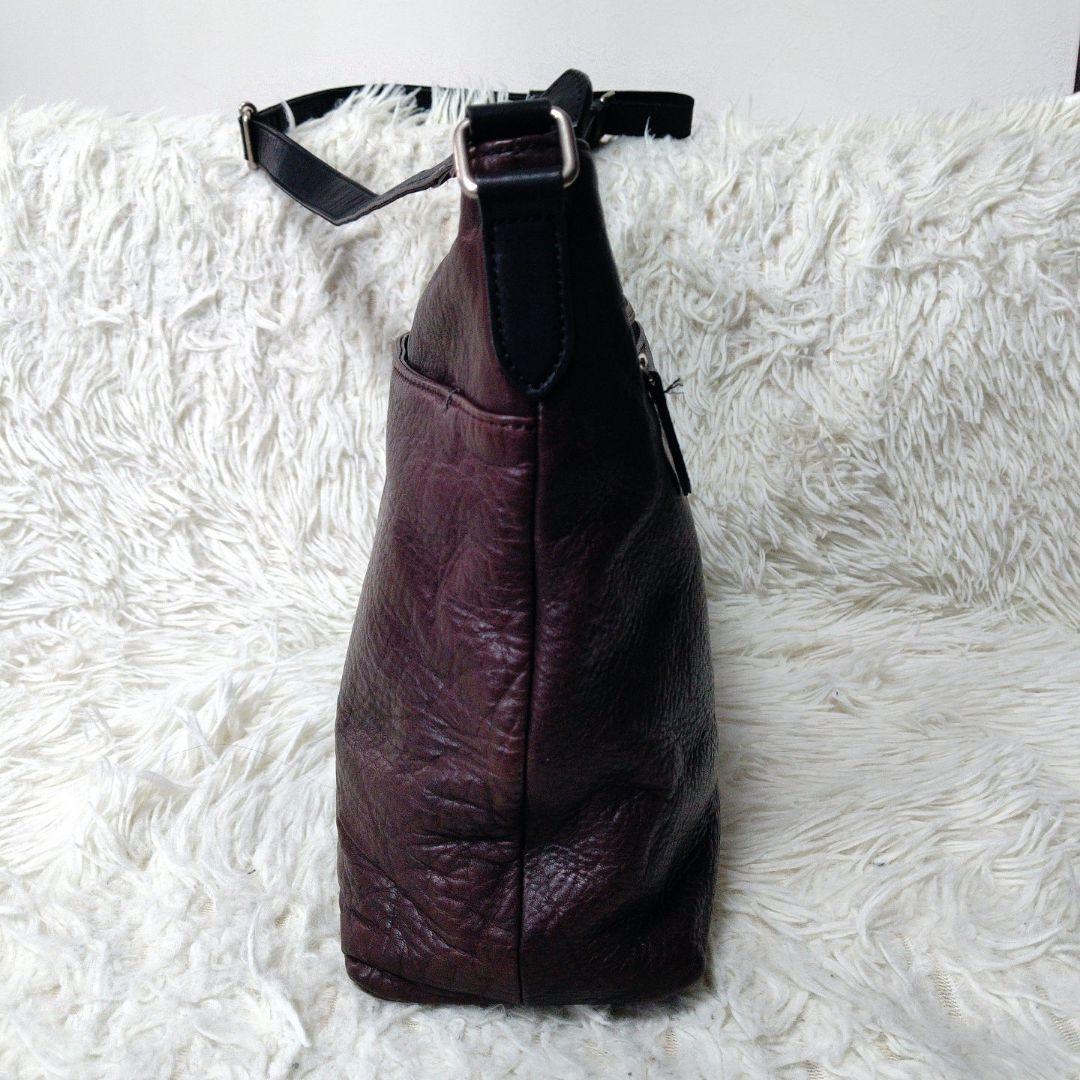 美品 ✨️ マーガレットハウエル MHL レザーショルダーバッグ ダークブラウン