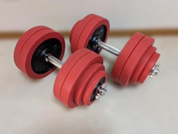 ダンベル60kg　フラットインクラインベンチ　アジャスタブルベンチ