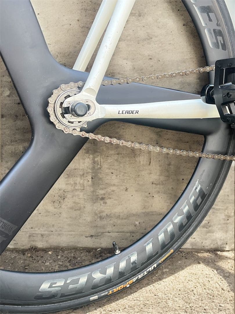 e*o様 LEADER 735TR ピストバイク リーダーバイク ホワイト