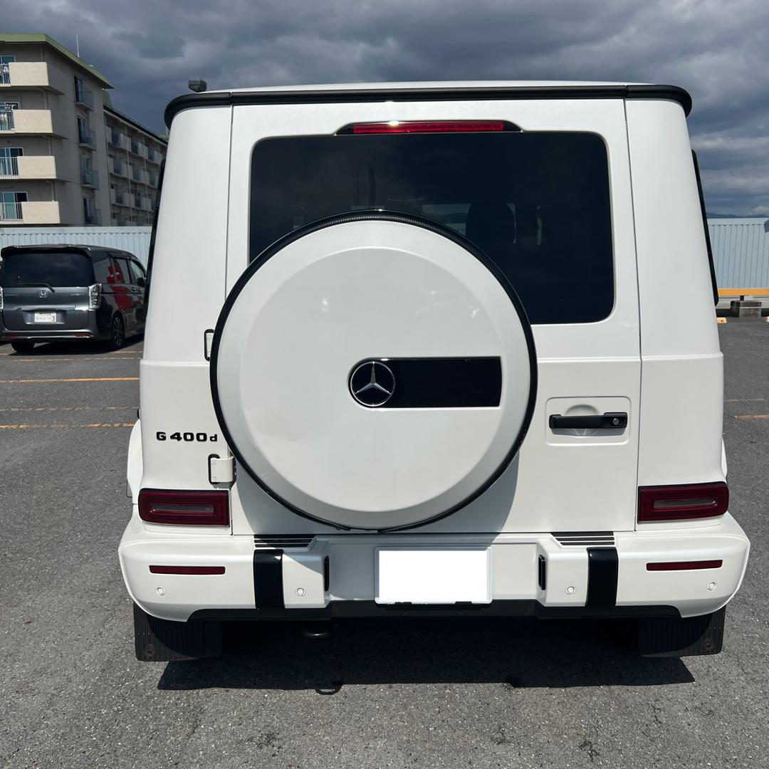 現行 Gクラス 純正 スペアタイヤ カバー ホワイト ベンツ W463A