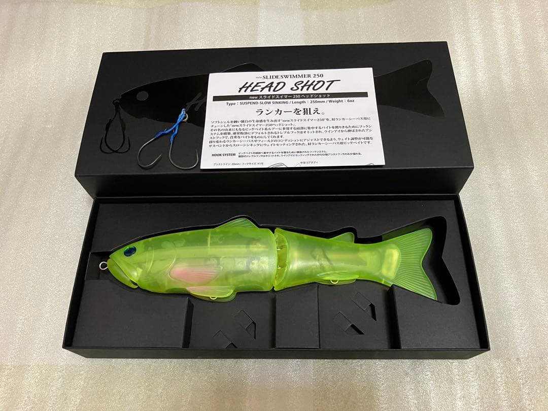 メイアンチャート　スライドスイマー250 ヘッドショット　デプス