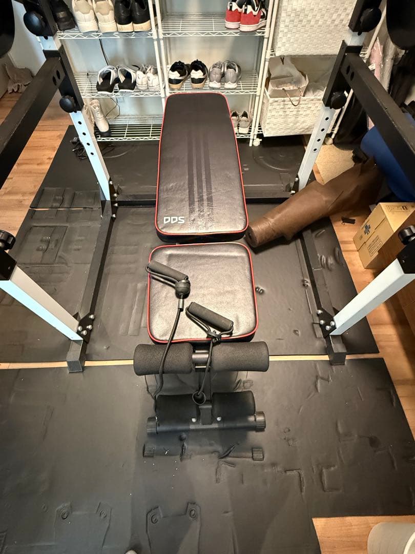 【引取限定特価】パワーラック&バーベル&ベンチ込み込みセット