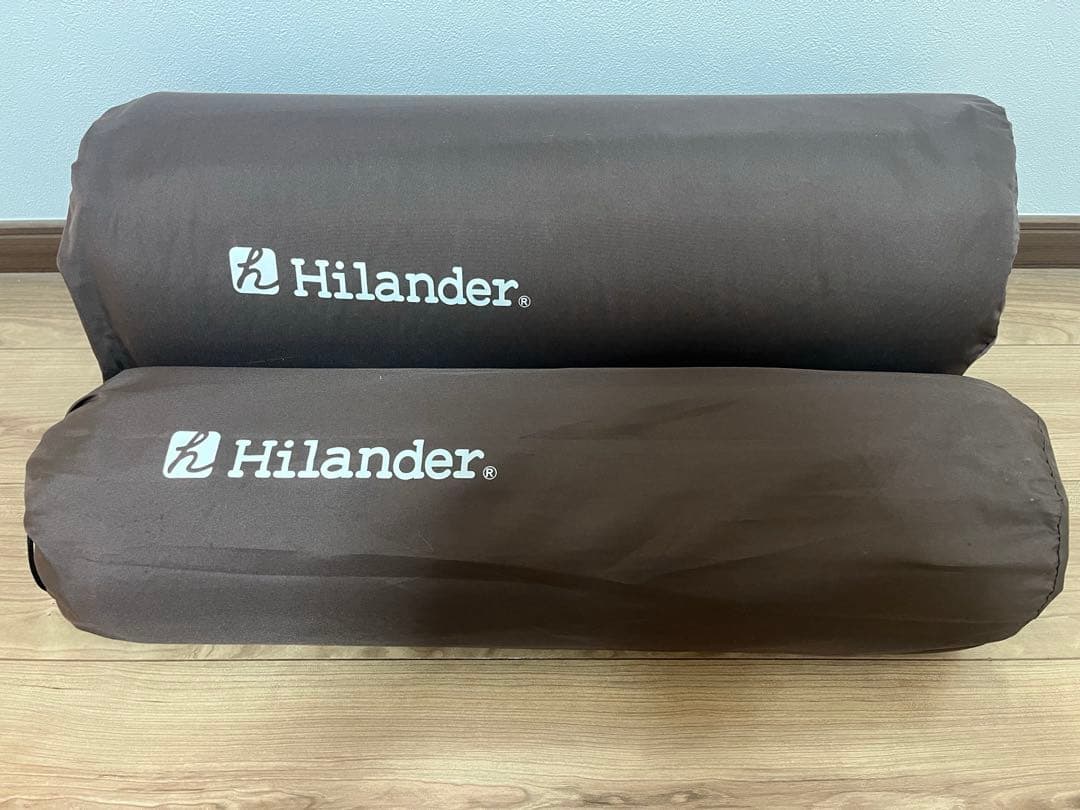 Hilanderスエードインフレーターマット厚さ5cm 2セットシングルダブル
