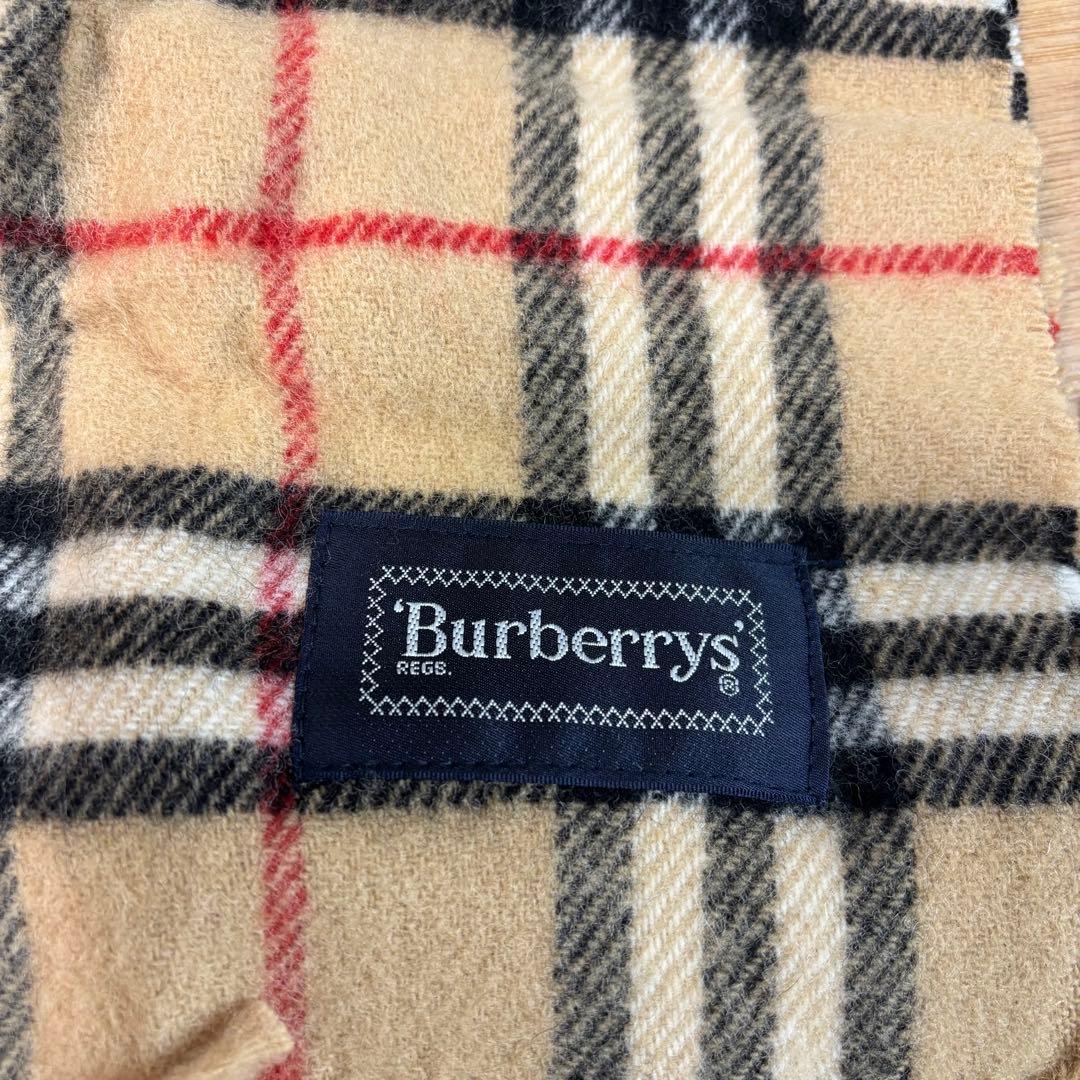 未使用◇Burberrys◇バーバリー◇ノヴァチェック ブランケット◇ロゴ刺繍