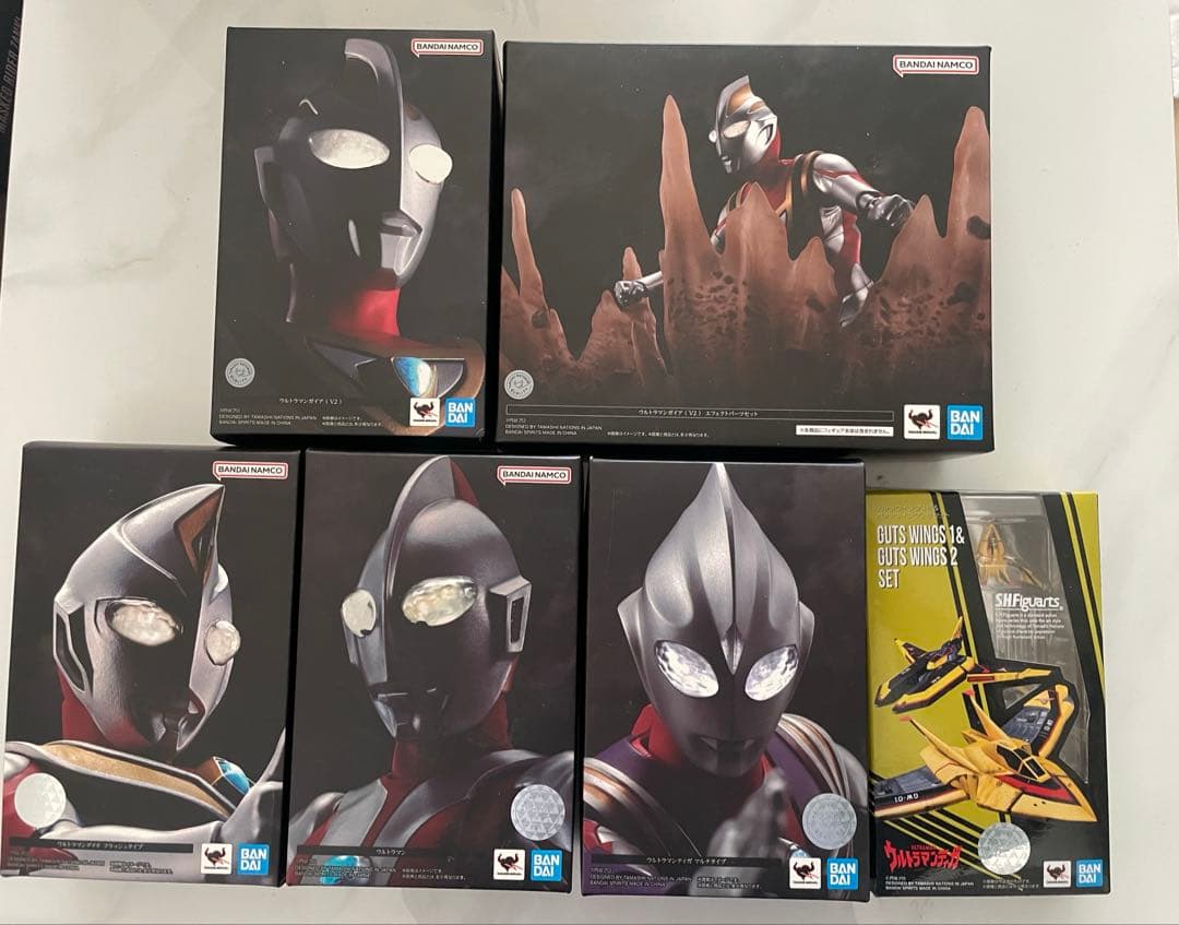 S.H.フィギュアーツ真骨彫　ウルトラマンティガ・ダイナ・ガイア・ウルトラマン