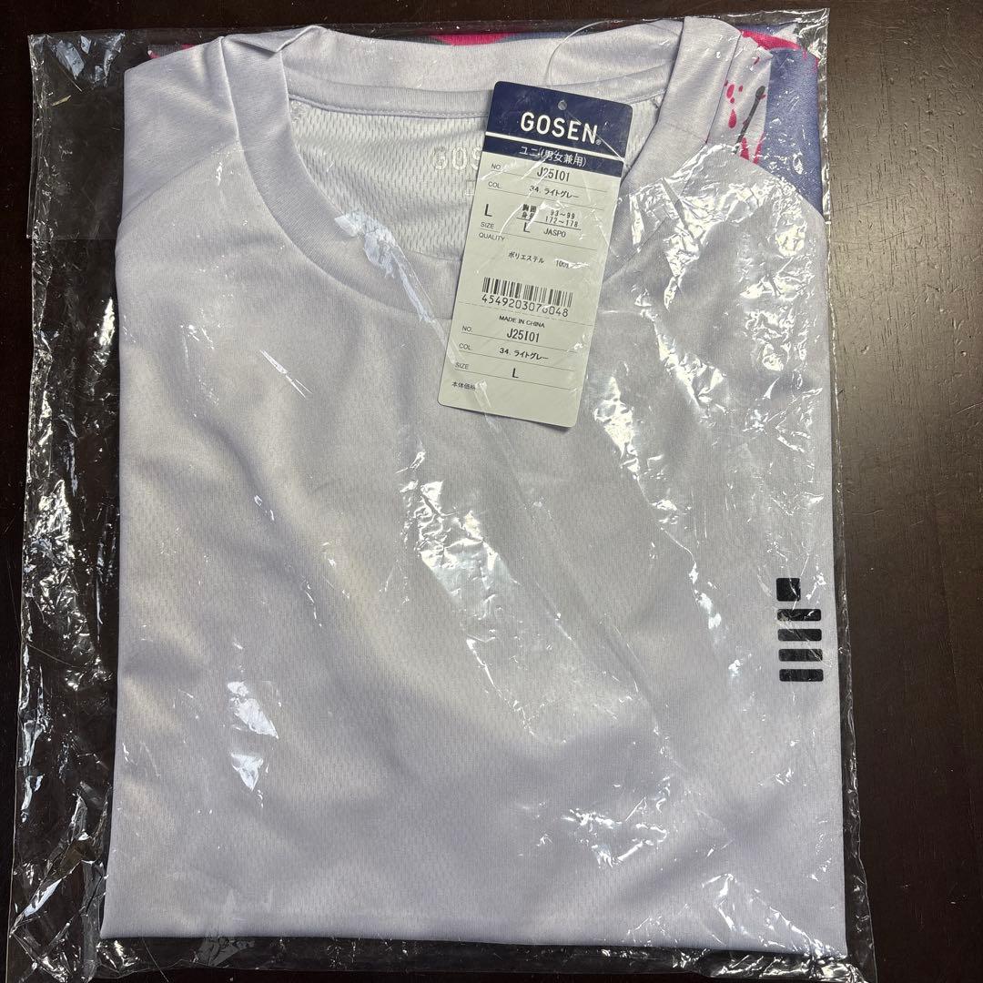 GOSEN 2025インターハイ J25101 ライトグレー Tシャツ L