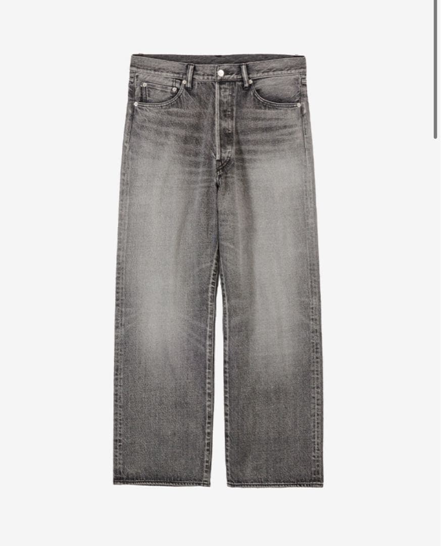 パンツ Graphpaper denim pants black light fade