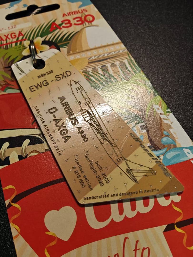 ユーロウイングス Aircrafttag A330 キューバ塗装