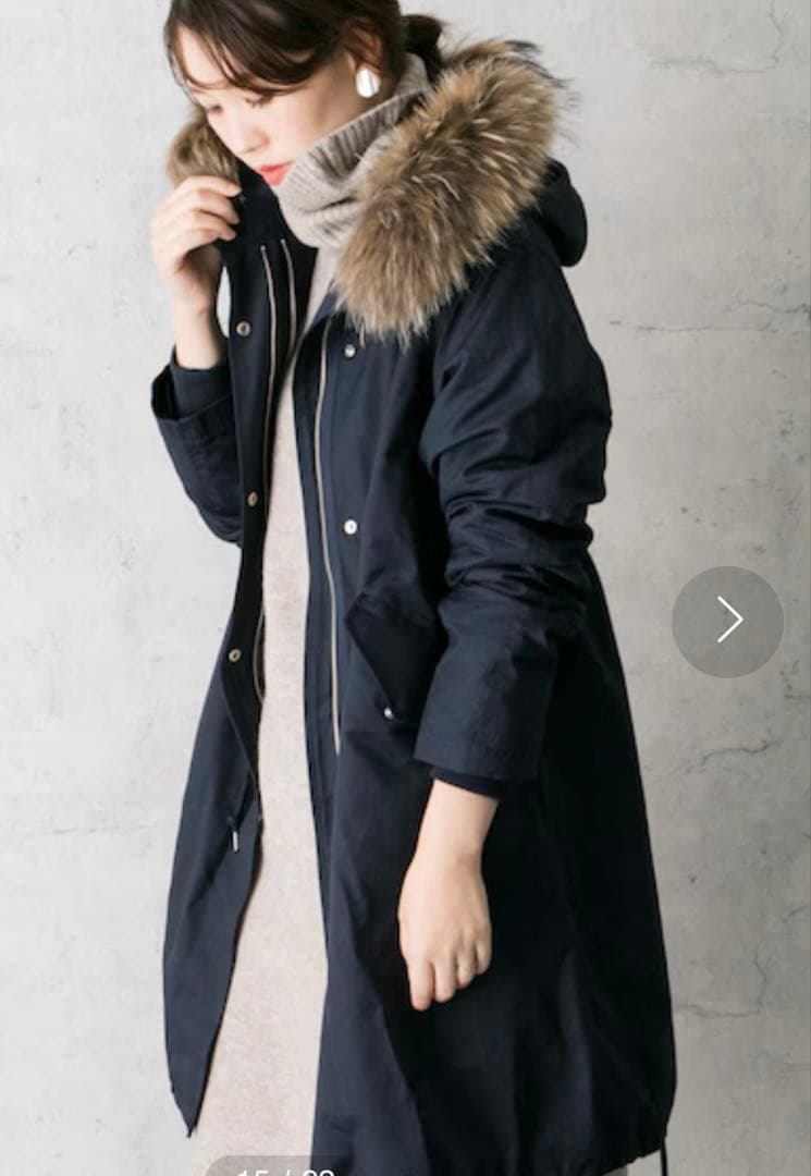 【春・秋・冬】アーバンリサーチロッソ モッズコート3way(インナーダウン付き)