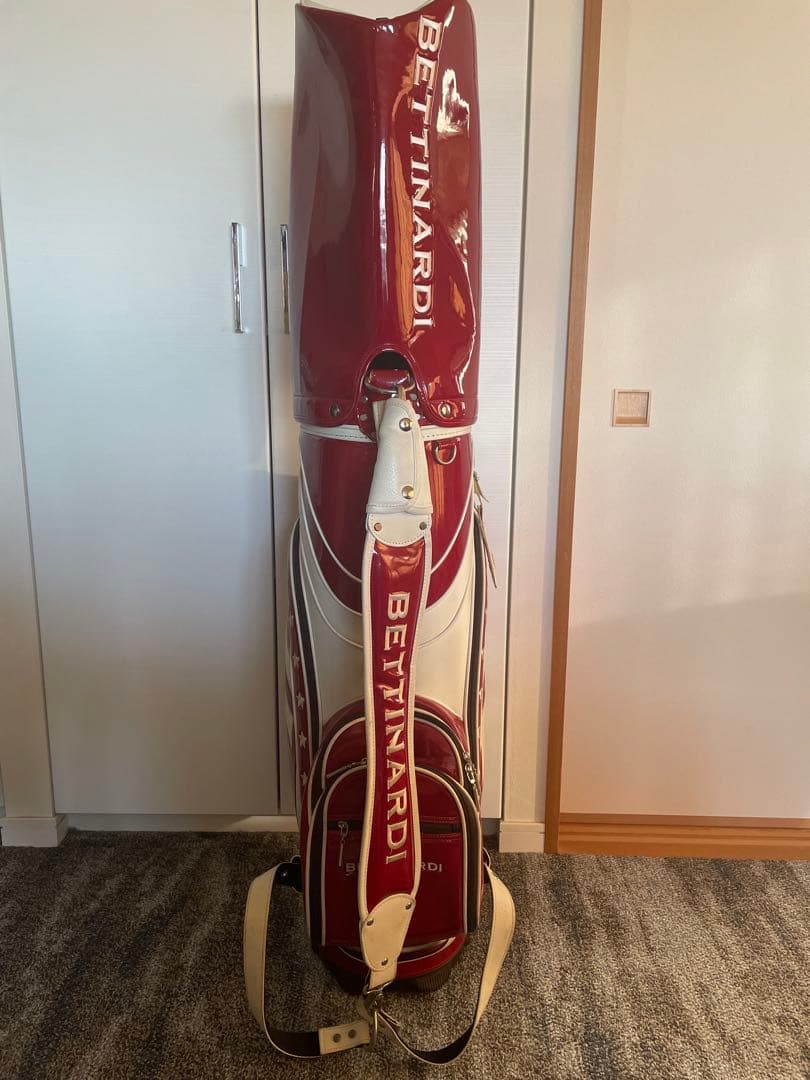 BETTINARDI キャディバッグ 赤 白 アメリカ国旗　ゴルフバッグ9インチ