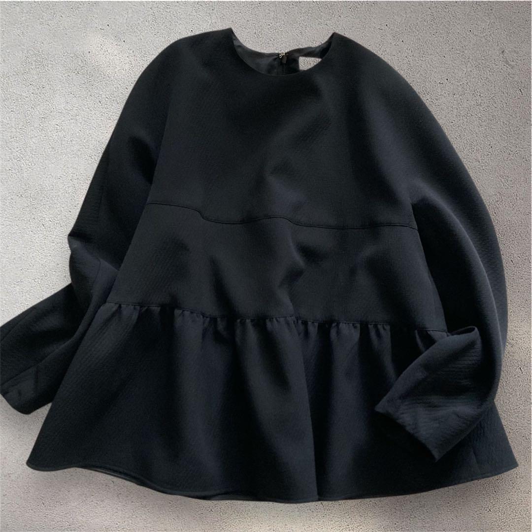 【美品】Ballsey定価2.3万 2023AW ペプラムブラウス ブラック