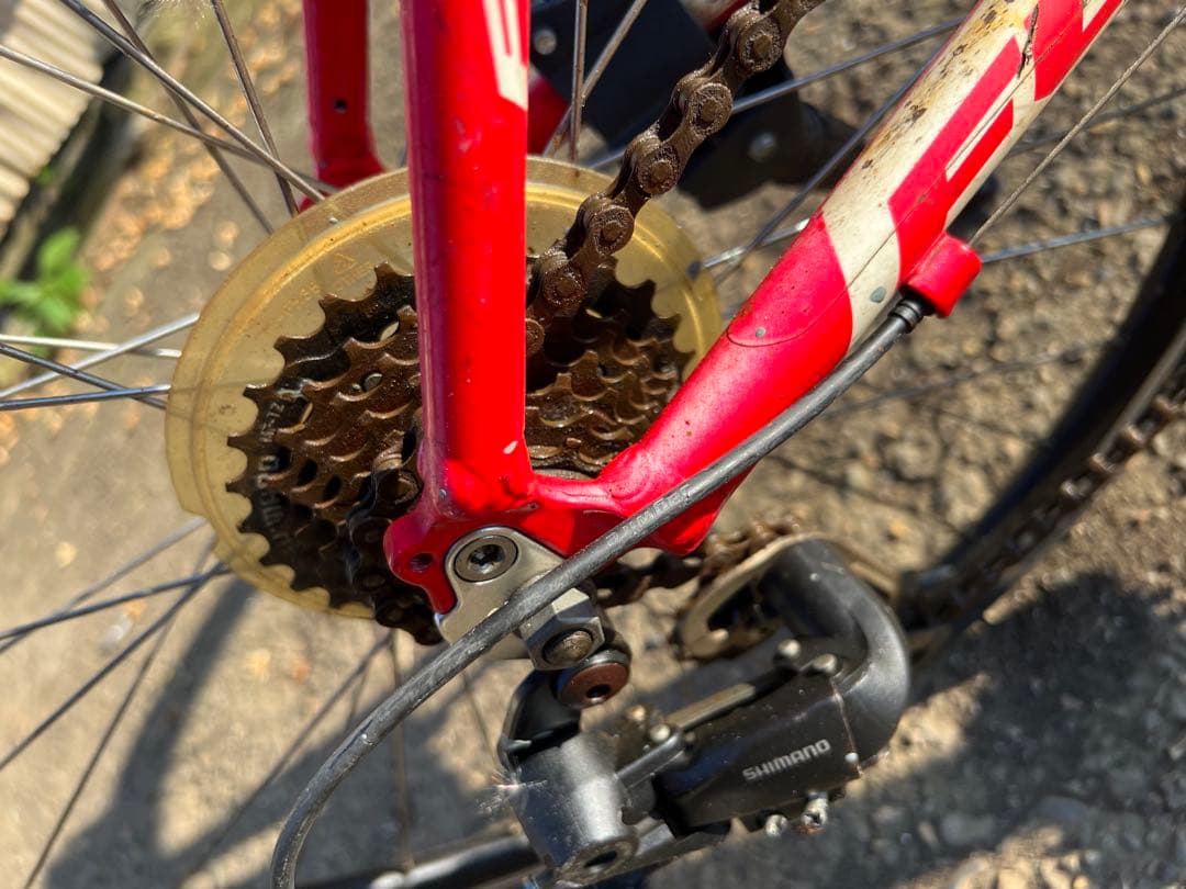 スポーツサイクル 赤/ピンク(富士自転車)24号