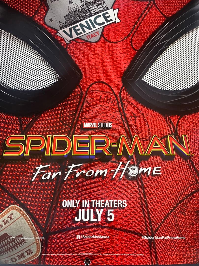 *枚数限定*映画館用両面印刷ポスターUS版:スパイダーマン ファーフロムホーム