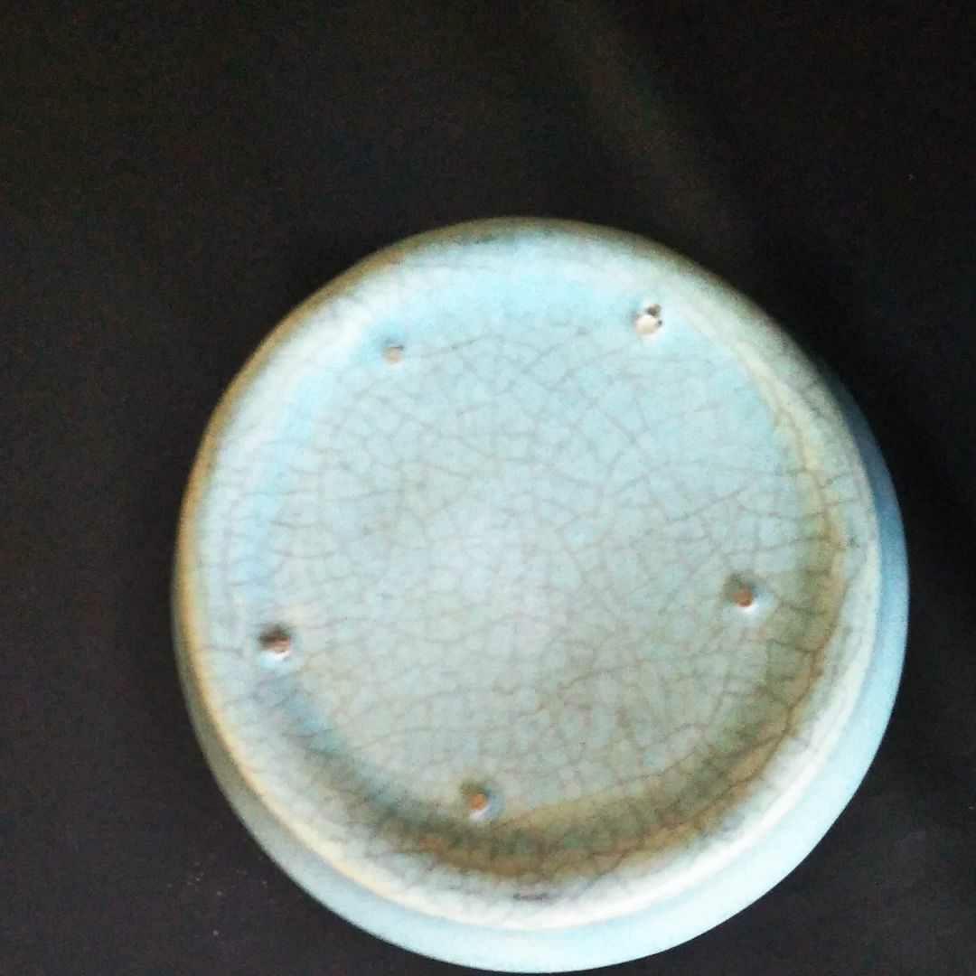 ※中国古美術/青磁隻耳龍瓶/