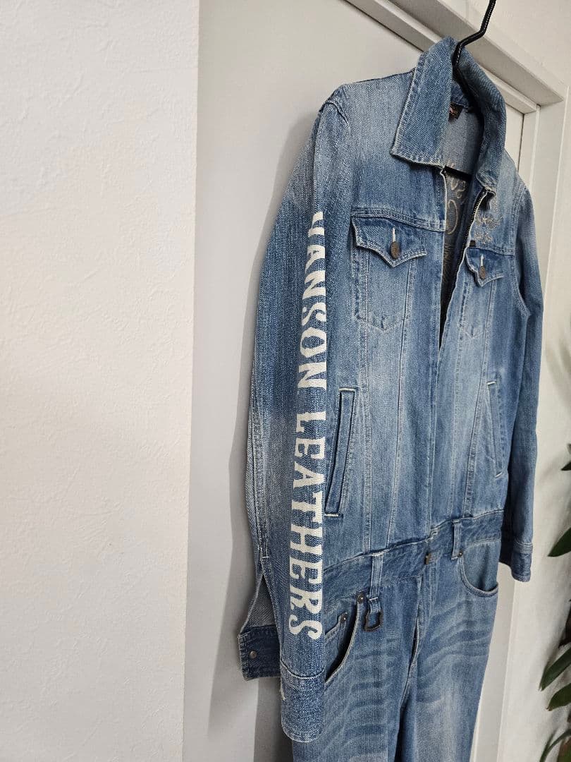 VANSON　バンソン つなぎ デニム　サイズM
