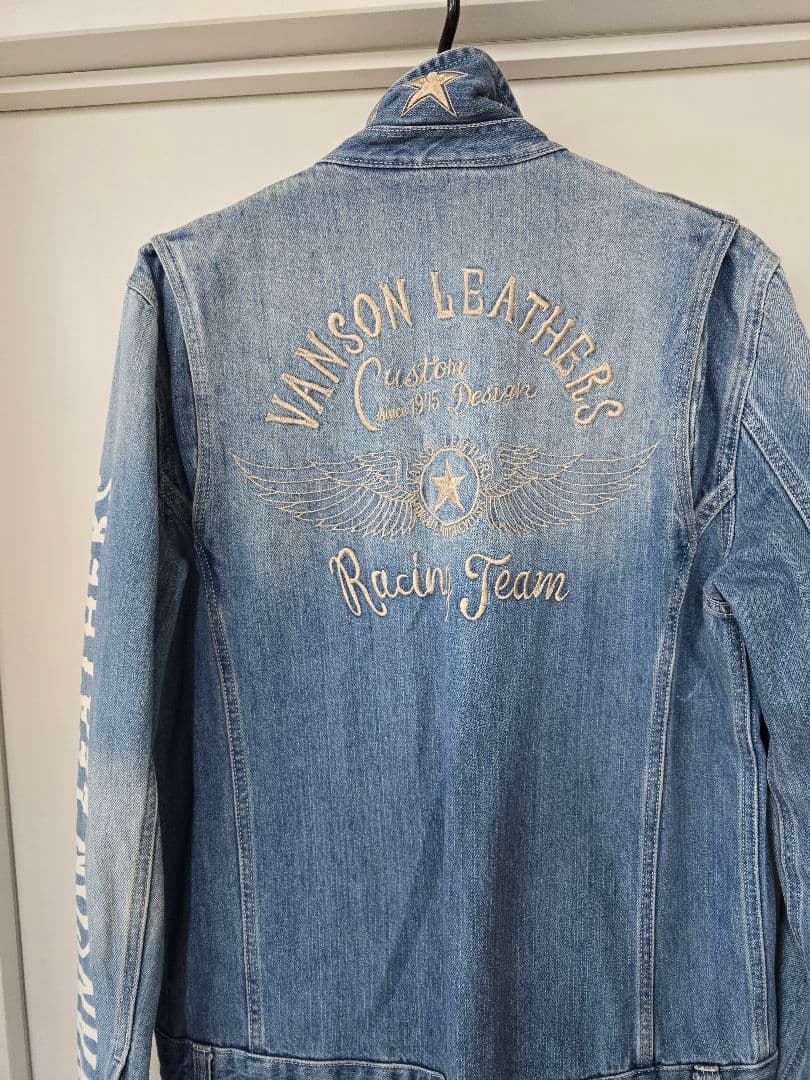 VANSON　バンソン つなぎ デニム　サイズM