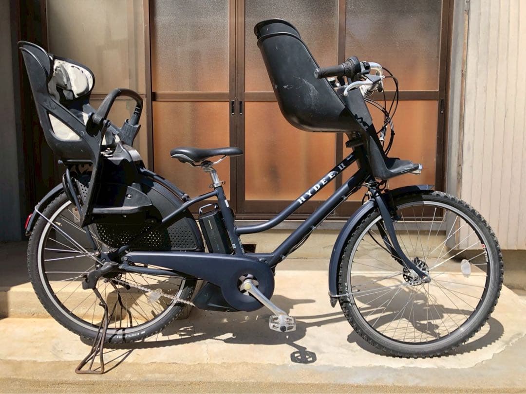 電動自転車　№3128 ブリヂストン　ハイディ２　子供乗せ　26インチ