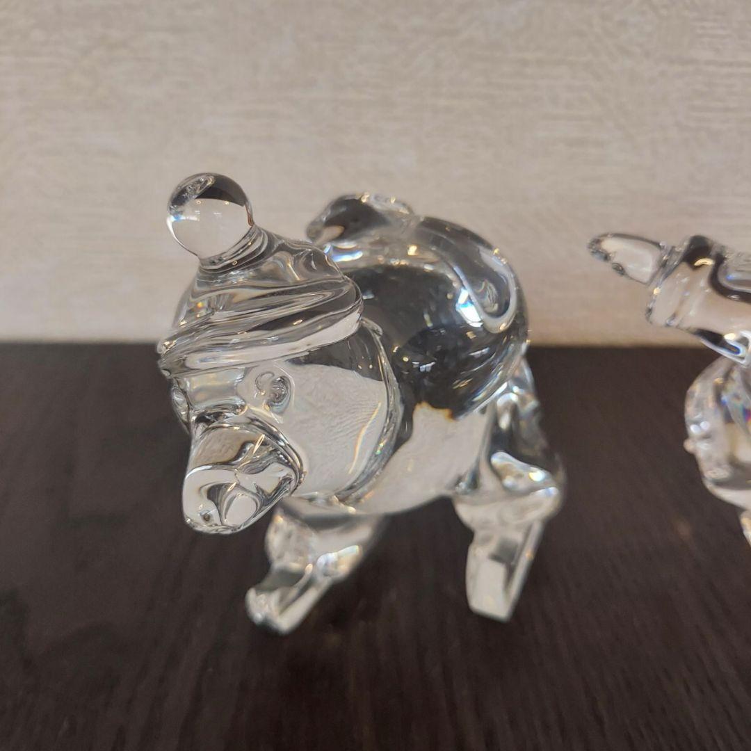 バカラ 置物 インテリア Baccarat フィギュア ベア 熊 クマの休日