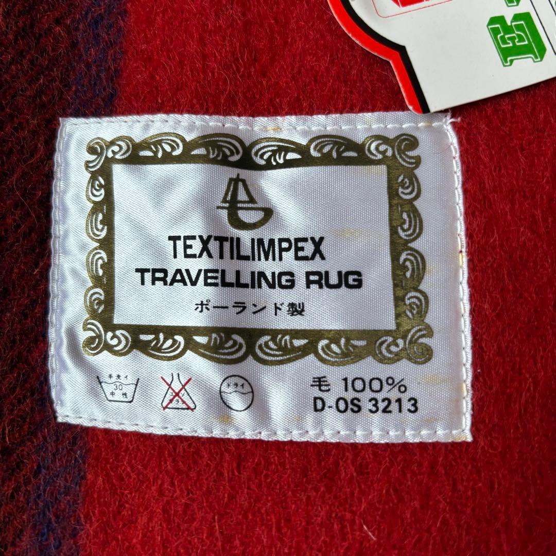TEXTILIMPEX TRAVELLING RUG ブランケット 膝掛け 赤