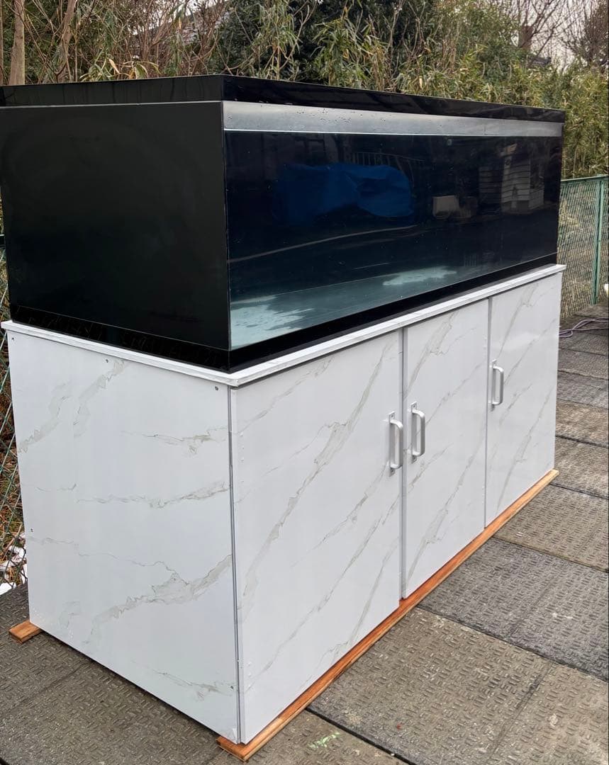 引き取り限定⇒ 180-60-80 オーバーフローアクリル水槽 と台のセット