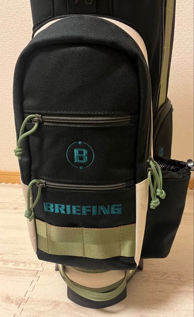 【新品】BRIEFING キャディバッグ CR-8 #02 ブラック×アイボリー