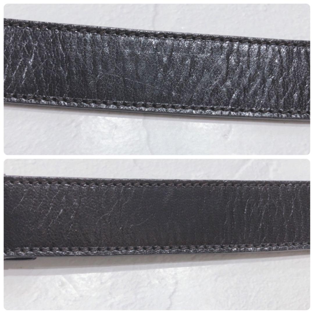 ☆PRADA☆ プラダ バックルベルト ブラック ブラウン ロゴ べっ甲