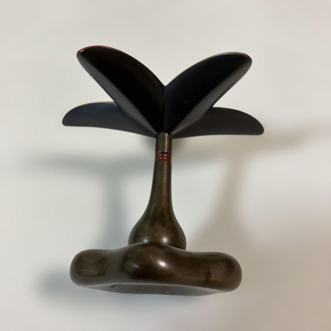 茶道具 色絵羽根蓋置 金谷五良三郎造 共箱