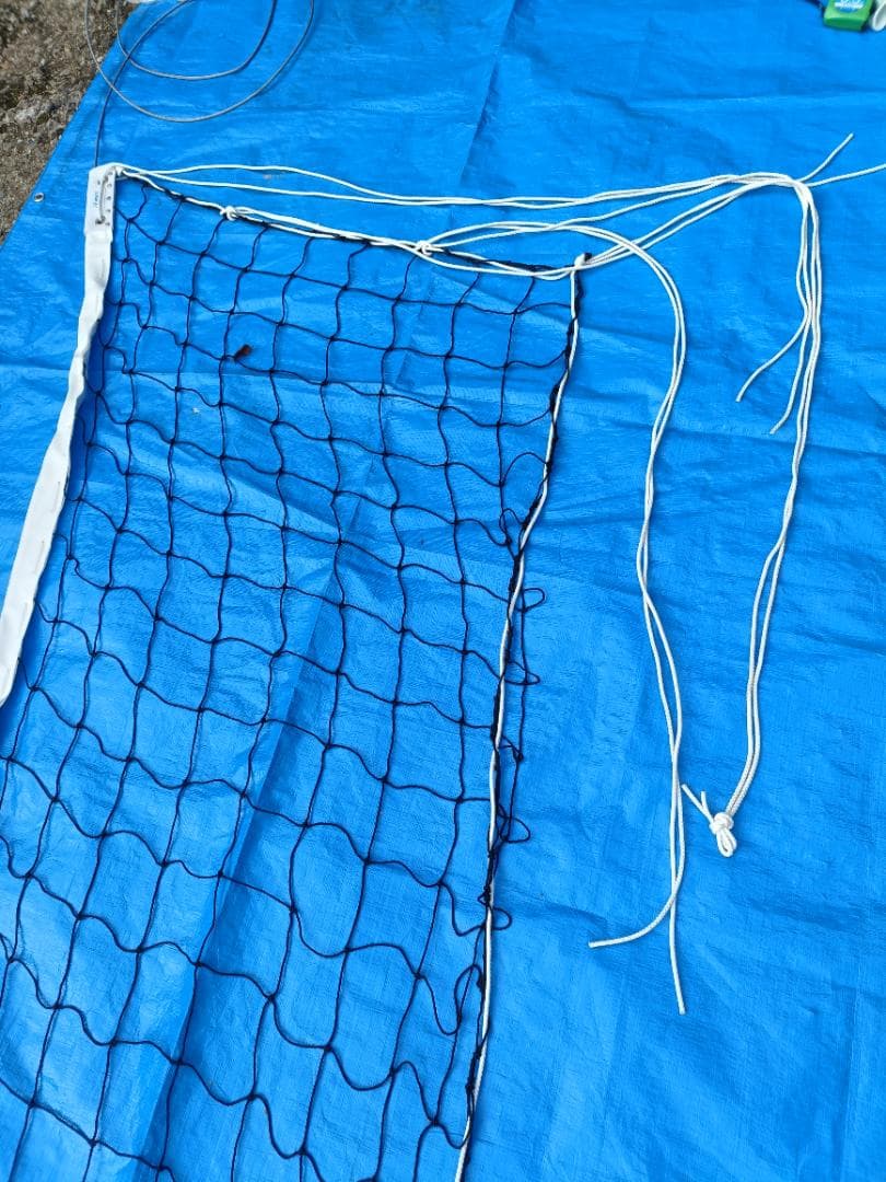 ほぼ新品 バレーボールネット 9人制 9.5m 試合 練習 高品質 asics