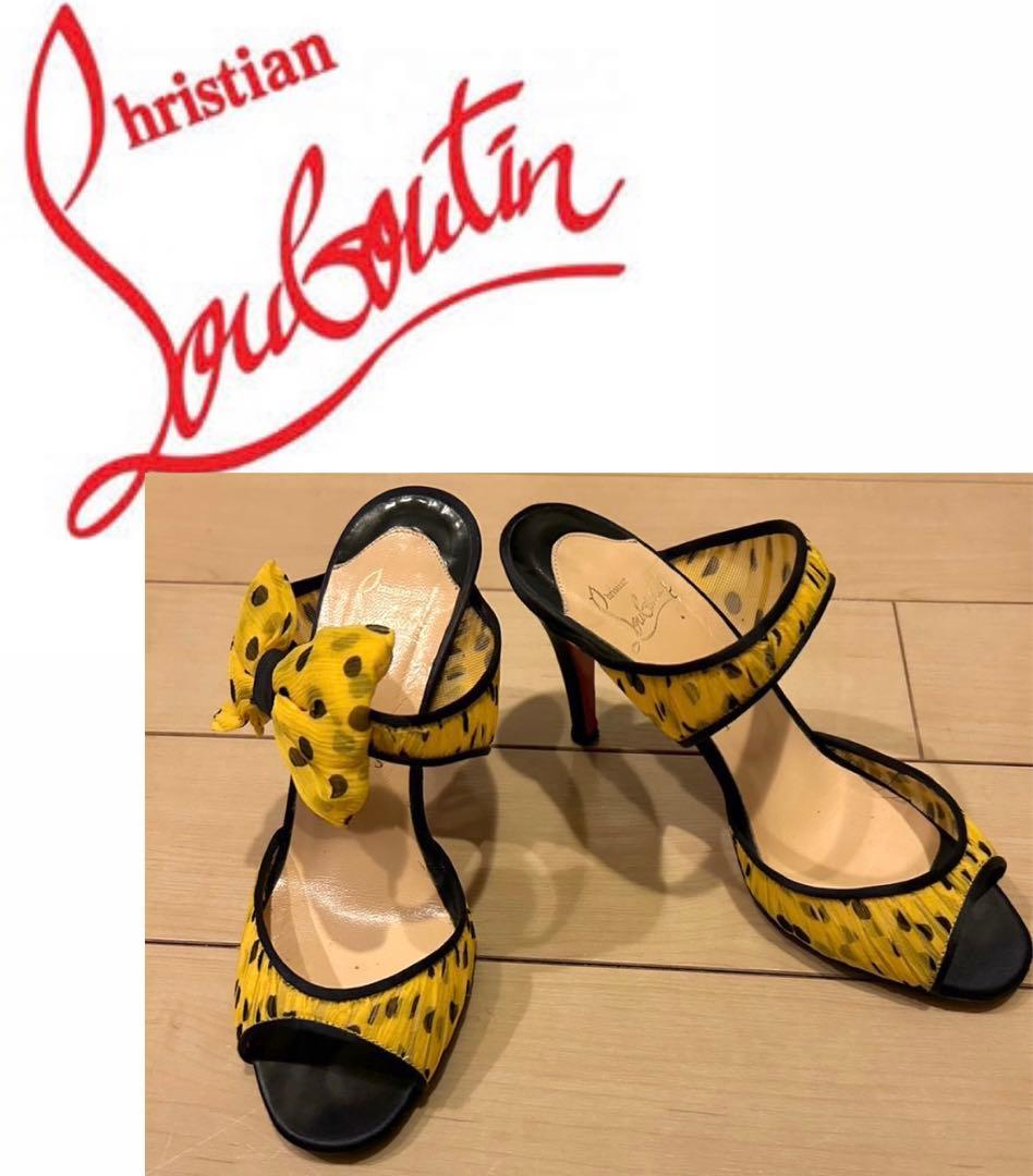 ルブタン Christian Louboutin サンダル リボン