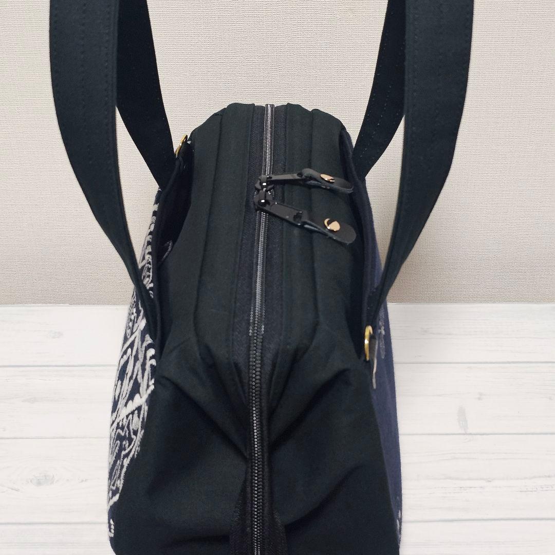 s.ぽってりボストンL シンフォニー ネイビー ミナペルホネン 訳あり品