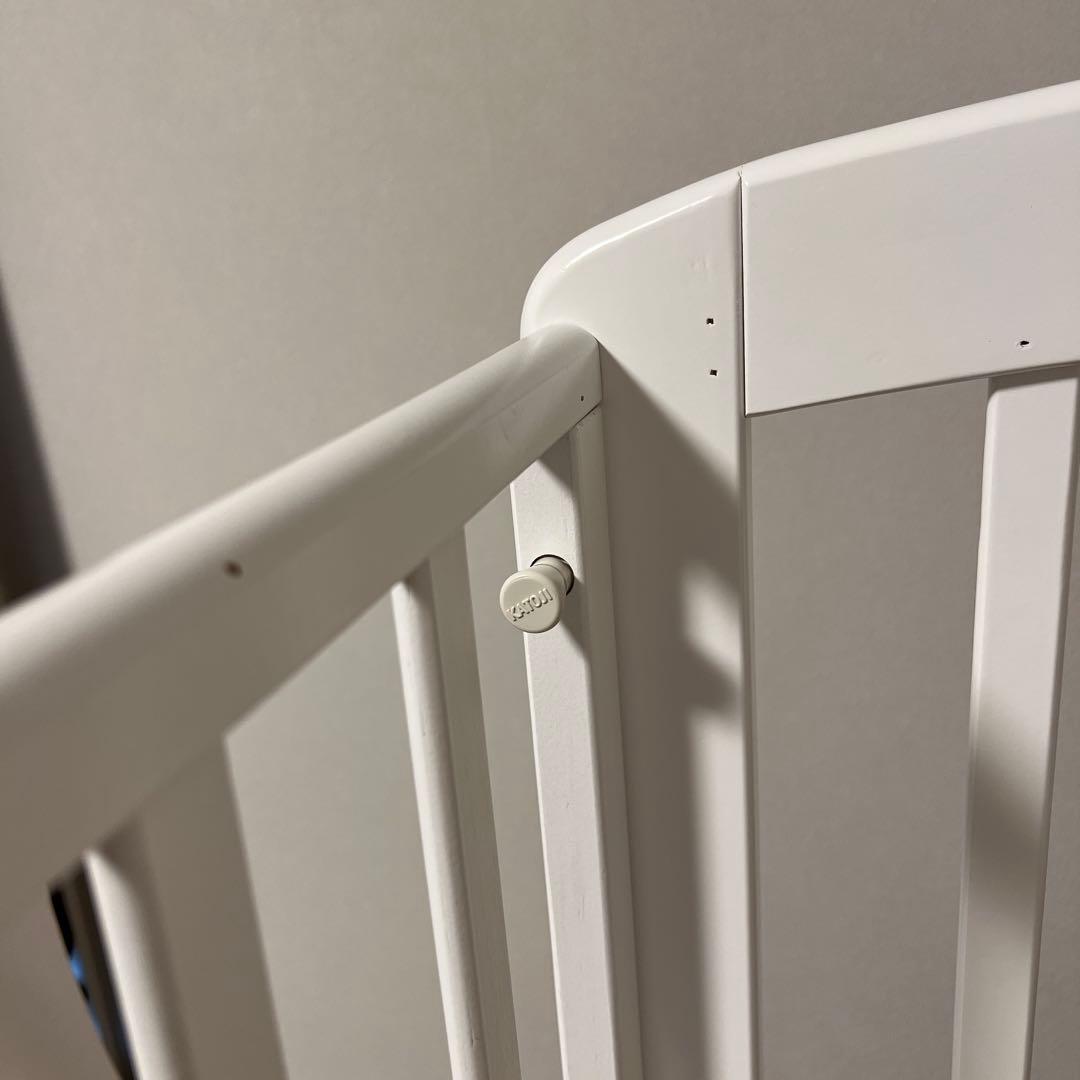 カトージ　katoji ハイポジション　ミニベビーベッド　ホワイト