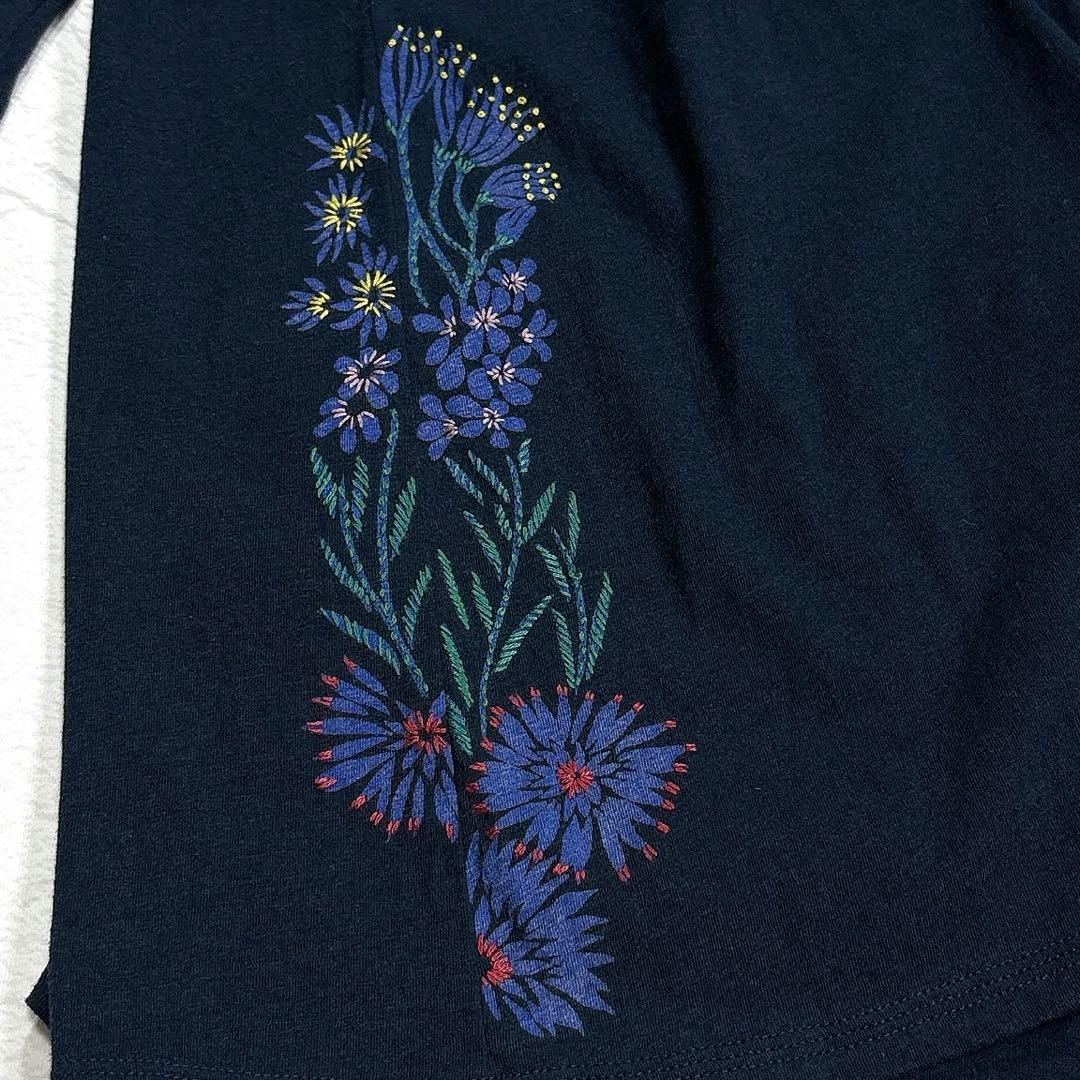 ババグーリ　ヨーガンレール　花刺繍　チュニック　ワンピース　インド製　コットン