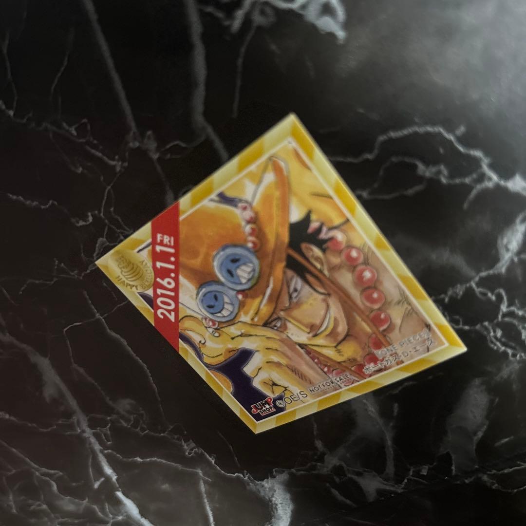 初期　ジャンプショップ　366日　ステッカー　誕生日　バースデー　エース　ルフィ