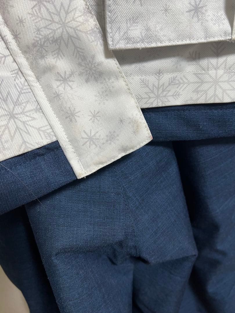 【りり】cosby スノーボードウェア 上下セット　ホワイト/ネイビー