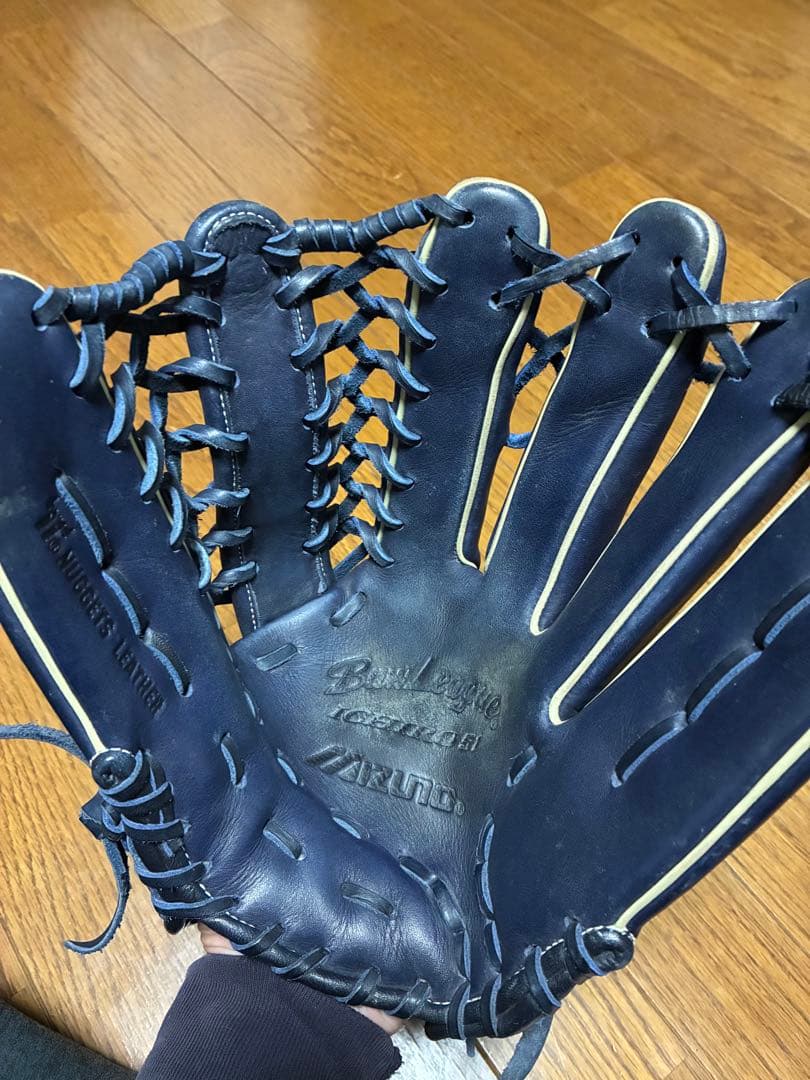 最終価格です　中古ミズノビューリーグ一般軟式用イチローモデルDブルーマリナーズ