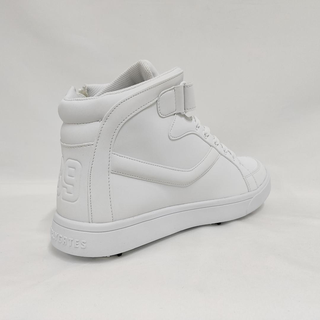 ○★新品 未使用 パーリーゲイツ ミドルカット ゴルフシューズ ホワイト25.5