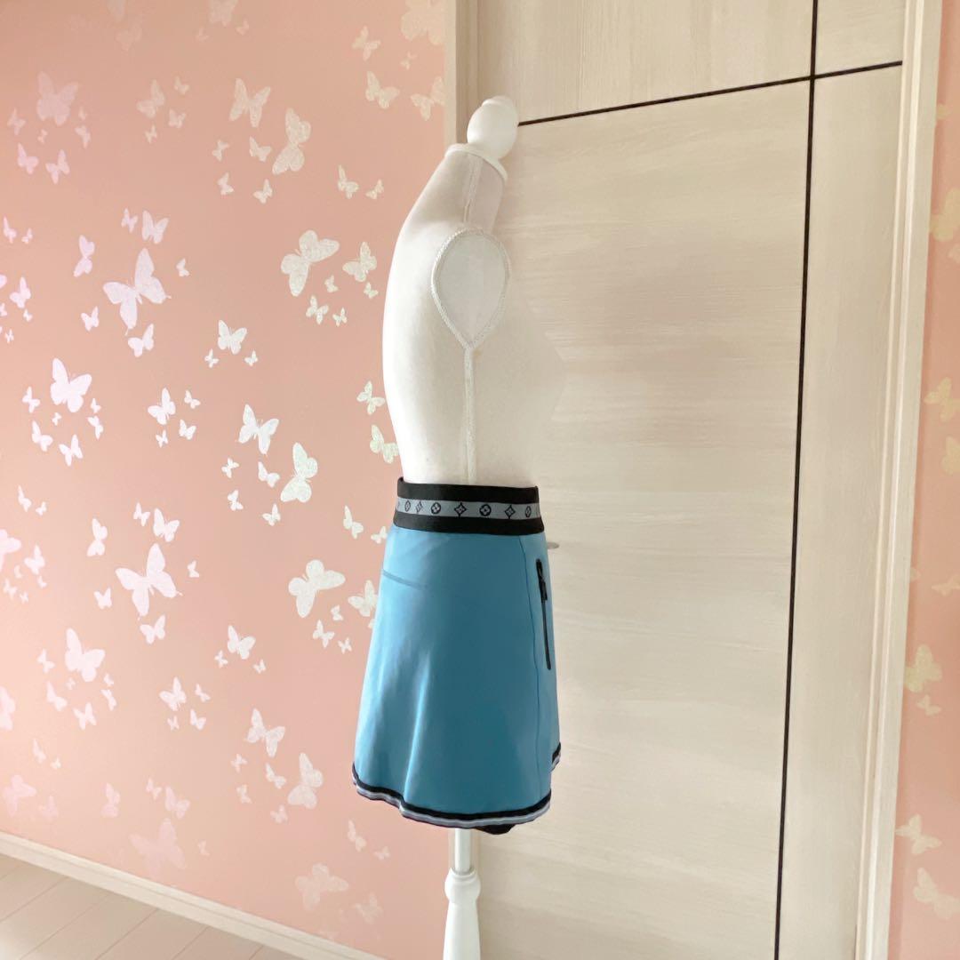 ルイヴィトン テクニカルジャージーテニススカート 1AAAKI ブルー スコート