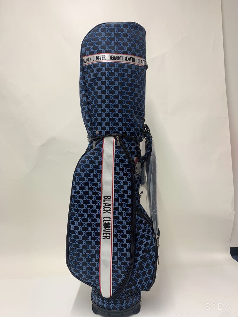 新品  ブラッククローバー キャディバッグ ヘッドカバー付き ブルー