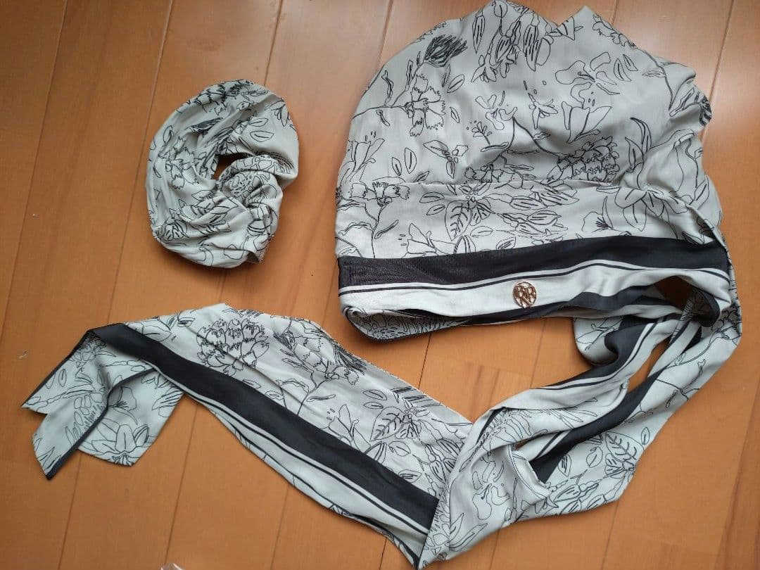 BAREN　バレン スカーフハット　Mサイズ　ボタニカルベージュ