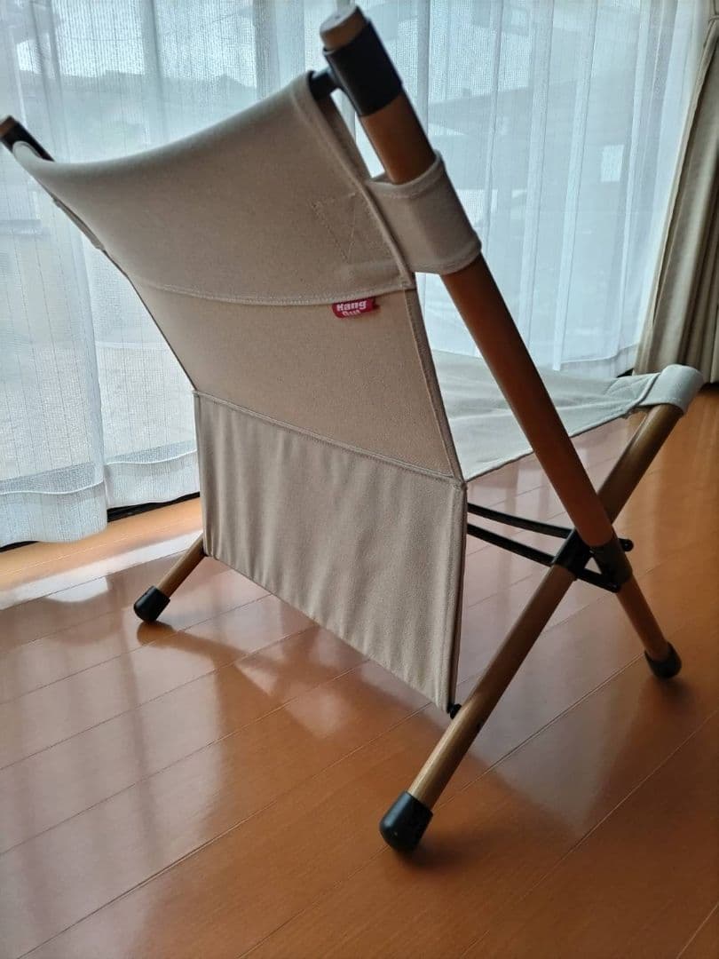 【新品未使用】ハングアウト ポールローチェア 　ホワイト　キャンパス生地