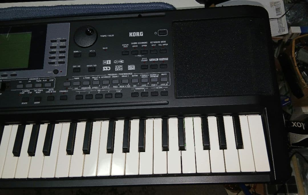 KORG microARRANGER　61鍵 シンセサイザー　電源・SW・ペタル
