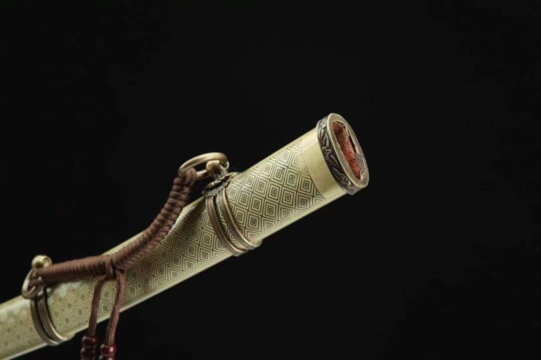 純銅九八指揮刀（黄銅鞘）古兵器   武具　刀装具　日本刀　模造刀   居合刀