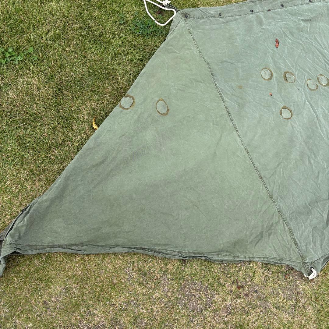 US バップテント コットン 軍幕　実物ミリタリー 軍物 軍モノ