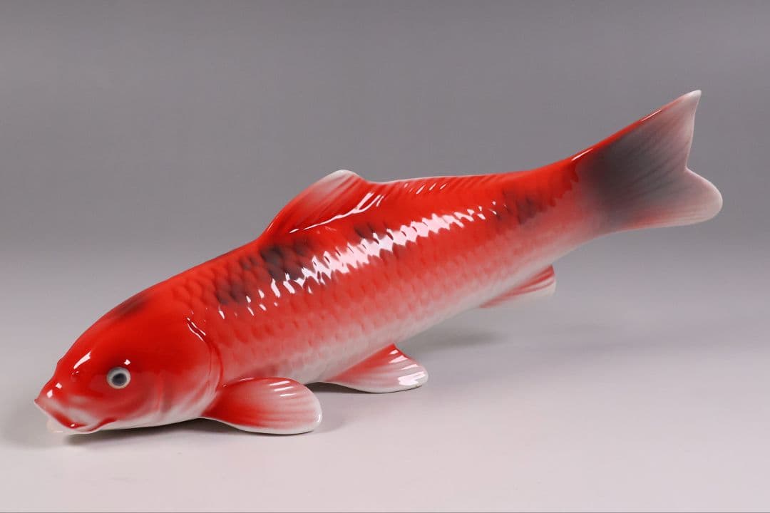 【CM350】日本陶器会社 錦鯉 置物 ボーンチャイナ オールドノリタケ