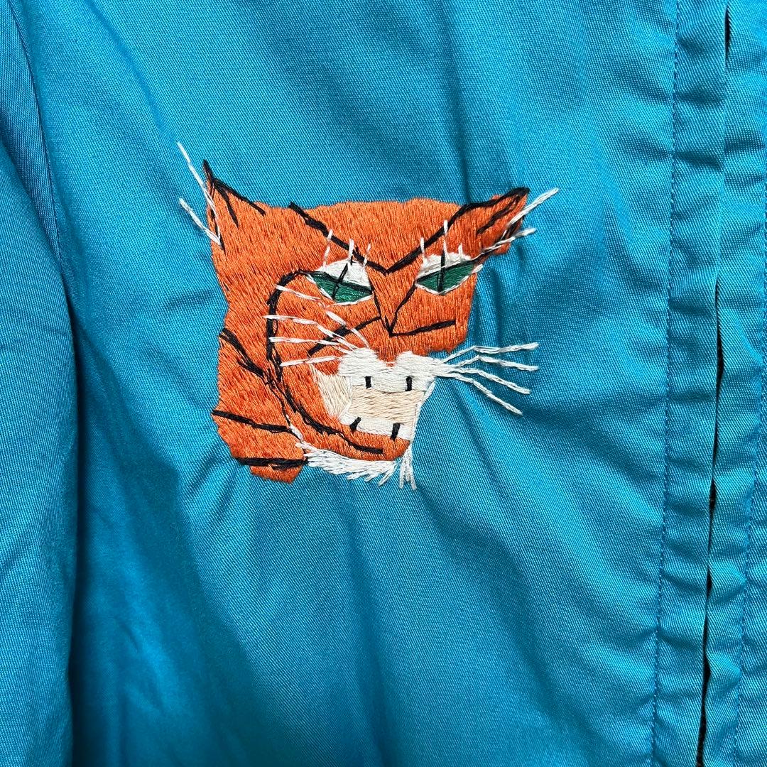 ビームスボーイ ベトジャン ターコイズブルー 刺繍 龍 虎 テーラー東洋